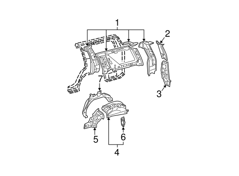 BODY/INNER STRUCTURE for 2005 Toyota 4Runner #1