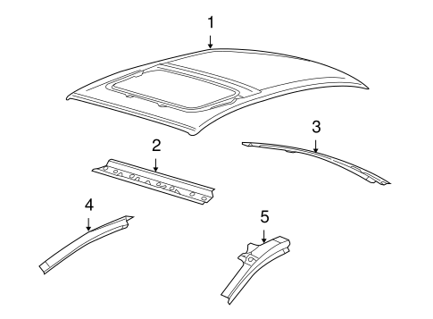 Roof & Components for 2010 Ford Taurus #1