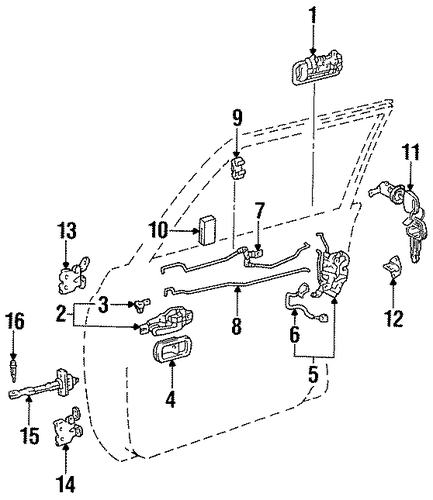 BODY/LOCK & HARDWARE for 1996 Toyota Land Cruiser #1