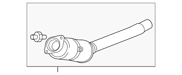 C2D27515 Деталь CONVERTER & PIPE, LEFT