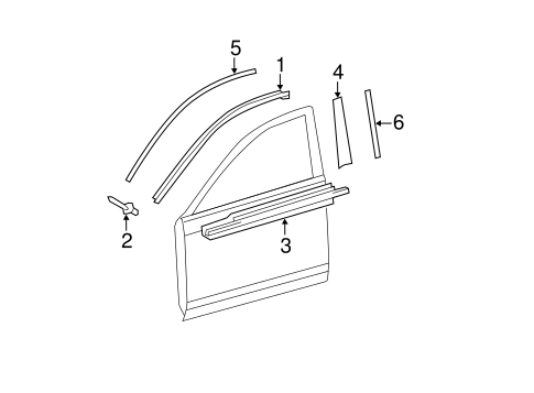 BODY/EXTERIOR TRIM - FRONT DOOR for 2008 Toyota Camry #1