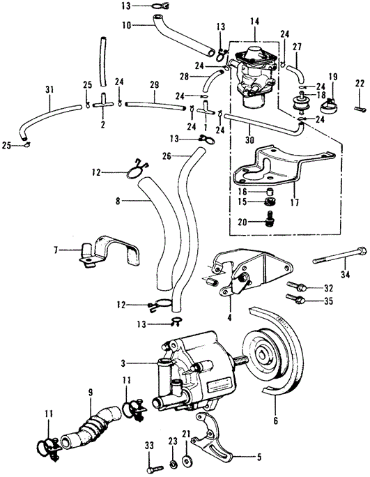 ENGINE/AIR PUMP - AIR BYPASS VALVE ('75-'76) for 1975 Honda CIVIC 1200 HATCHBACK #1