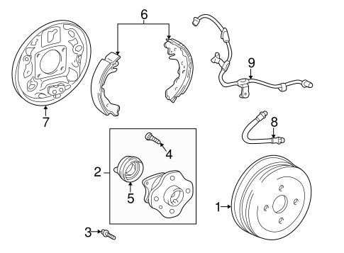 BRAKES/ANTI-LOCK BRAKES for 2000 Toyota Echo #1