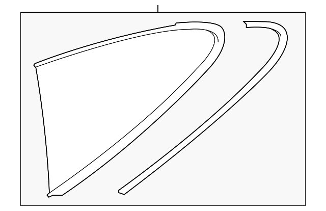991-543-112-09-V09 Деталь QTR GLASS, RIGHT