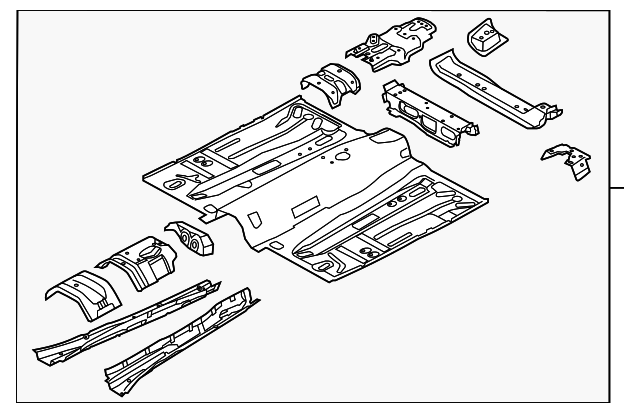 CP9Z-5411135-A Деталь FRONT FLOOR PAN