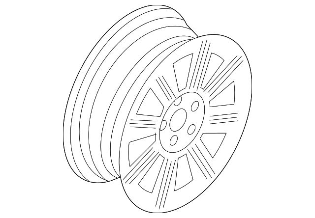 8A1Z-1007-C Деталь WHEEL, ALLOY