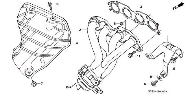 ENGINE/EXHAUST MANIFOLD for 2003 Honda CIVIC HATCHBACK #1