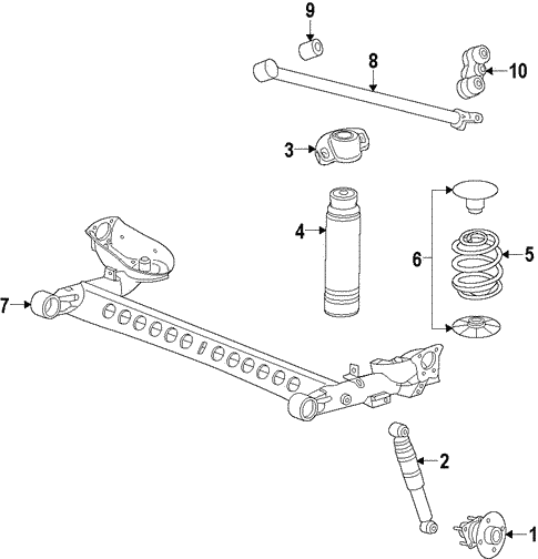 Rear Suspension/Rear Axle for 2017 Buick Verano #1