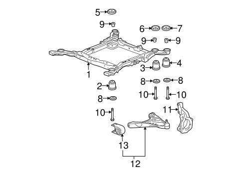 Front Suspension/Suspension Components for 2006 Cadillac DTS #1