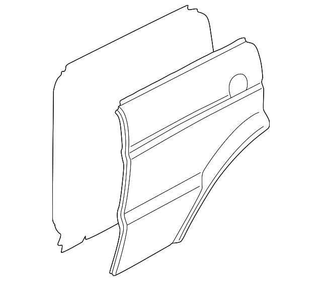 BFA700060 Деталь DOOR SHELL, RIGHT