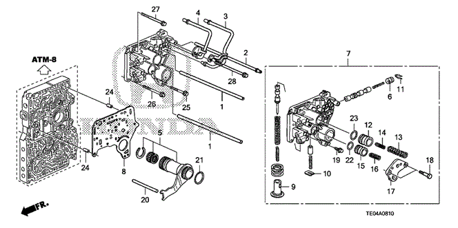 Transmission - Automatic/AT Regulator Body (L4) for 2009 Honda ACCORD COUPE #1