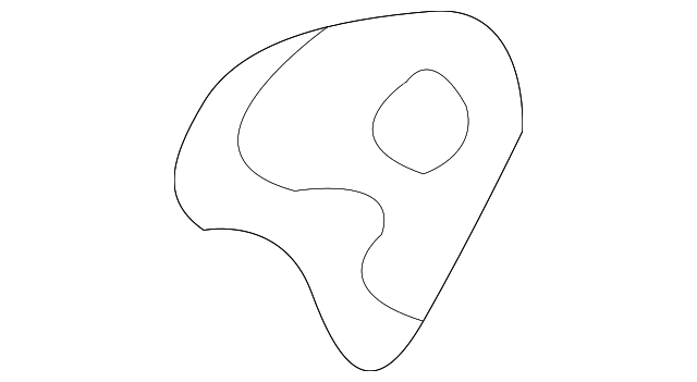 YF1Z54040A07BAA Деталь SUNVISOR COVER, LEFT