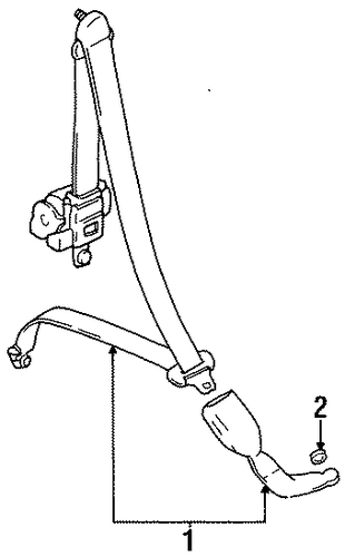 Metro REAR SEAT BELTS