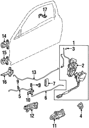 Holder, Door Lock Rod Holder, Door Lock Rod