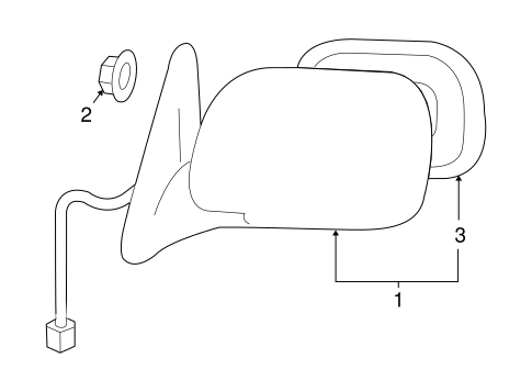 BODY/OUTSIDE MIRRORS for 2004 Toyota Tundra #2