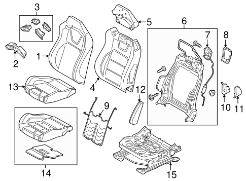 Mustang FRONT SEAT COMPONENTS 4