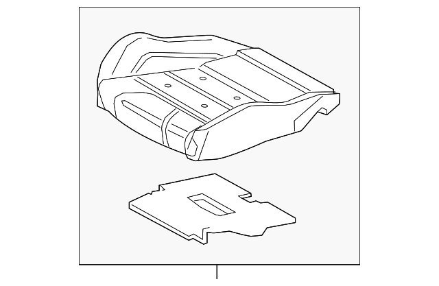 FR3Z-63632A22-C Деталь SEAT CUSHION PAD, RIGHT