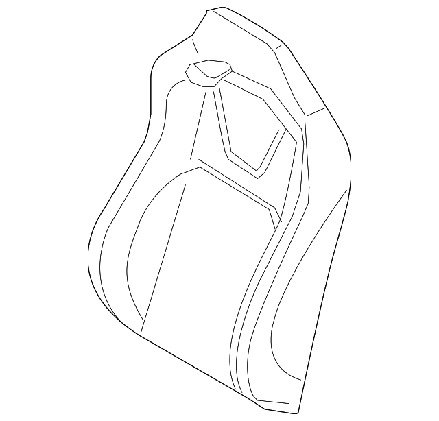 FR3Z-6364416-GB Деталь SEAT BACK COVER, RIGHT