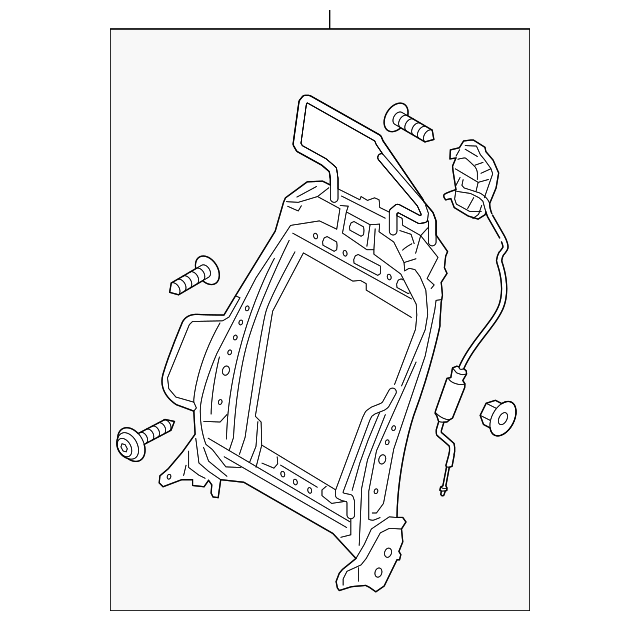 FR3Z-6361018-A Деталь SEAT BACK FRAME, RIGHT