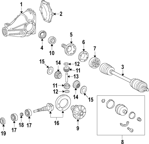 Axle Shafts & Joints for 1994 Mercedes-Benz E 320 #2