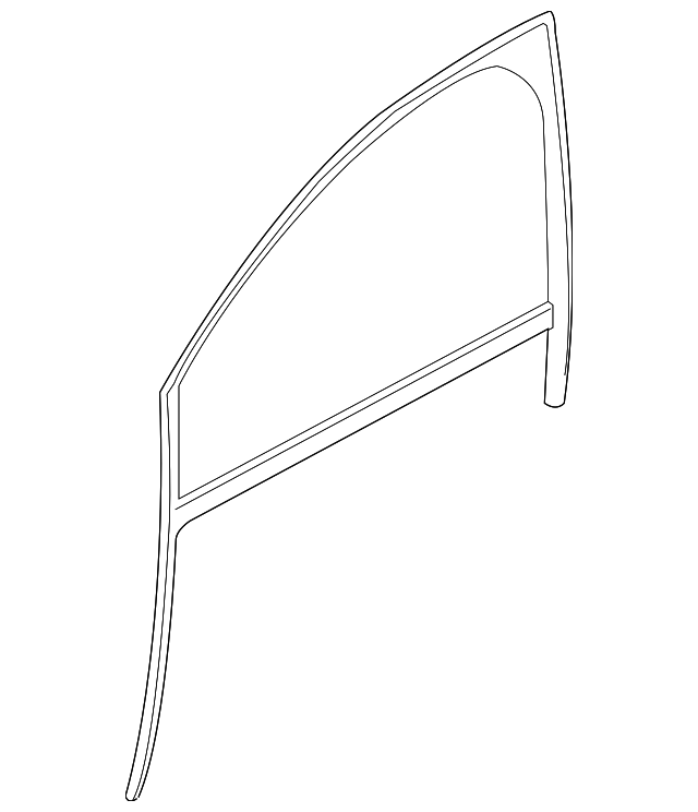 C2D23585 Деталь GLASS RUN, LEFT