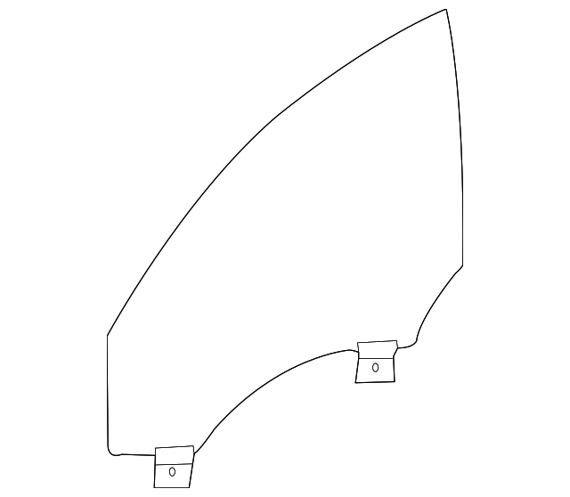 C2D41359 Деталь DOOR GLASS, LEFT
