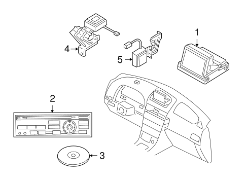 Navigation System Components for 2003 Infiniti I35 #0