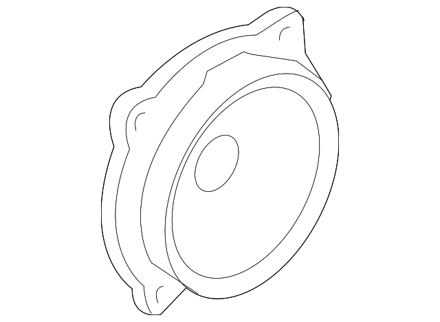 XQM000180 Деталь REAR DR SPEAKER, LEFT