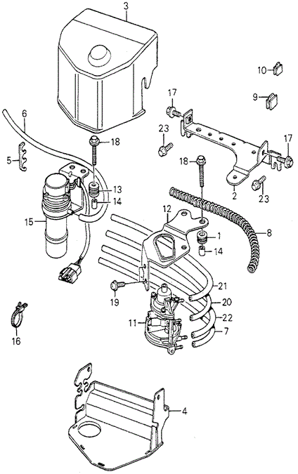 Electrical/Exhaust/Heater/Fuel/HMT Control Box No. 2 ('80) (KL) for 1980 Honda ACCORD HATCHBACK #1