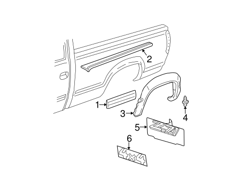 Silverado 2500 HD EXTERIOR TRIM - PICK UP BOX 2 3 4 5 6 7