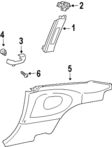 911 INTERIOR TRIM - QUARTER PANELS 3
