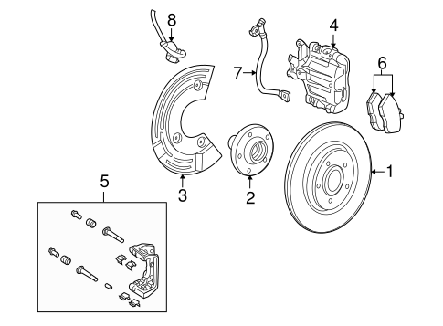 Brakes/Anti-Lock Brakes for 2009 Ford Taurus X #1