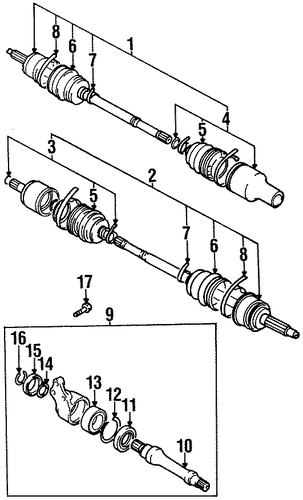 Metro DRIVE AXLES 3