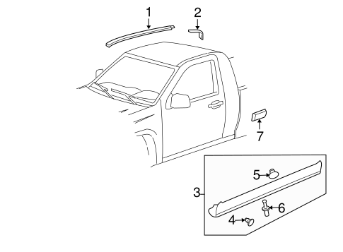 Canyon EXTERIOR TRIM - CAB