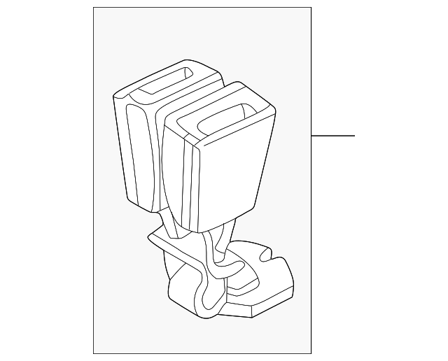 HJE7090ACAGD Деталь BUCKLE, RIGHT