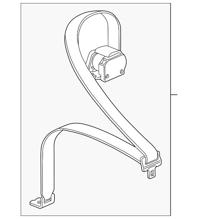 HJE7061ABAEK Деталь SEAT BELT ASSY, LEFT