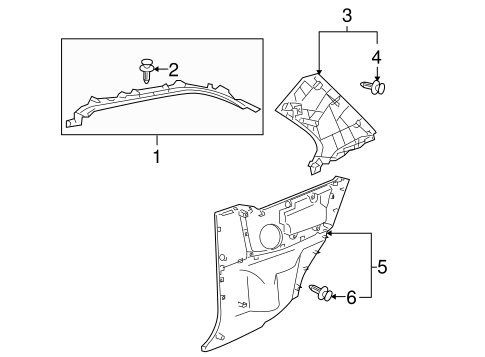 BODY/INTERIOR TRIM - QUARTER PANELS for 2009 Toyota Yaris #2