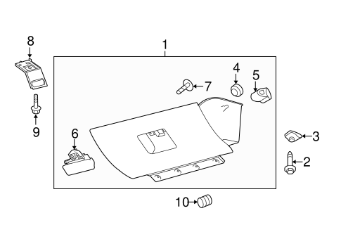 Body/Glove Box for 2010 Ford Mustang #1