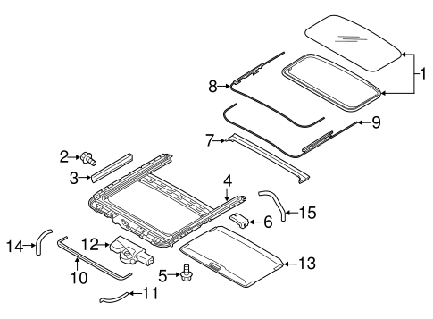 Sunroof for 2015 Subaru Legacy #0