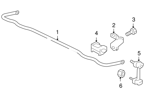 Stabilizer Bar & Components for 2008 Mitsubishi Eclipse #0