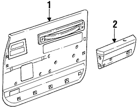 LeBaron INTERIOR TRIM - DOOR
