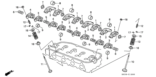 Engine/Valve - Rocker Arm (1) for 1992 Honda CIVIC HATCHBACK #1