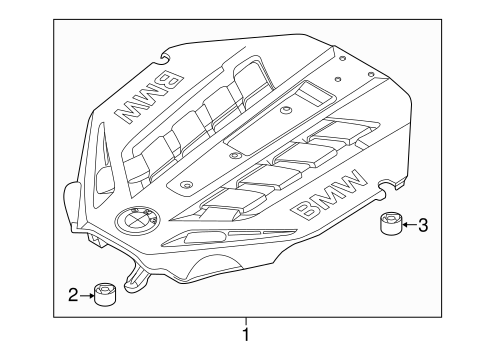 Engine Appearance Cover for 2014 BMW 550i xDrive #0