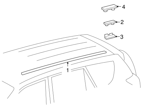 BODY/EXTERIOR TRIM - ROOF for 2006 Toyota RAV4 #1