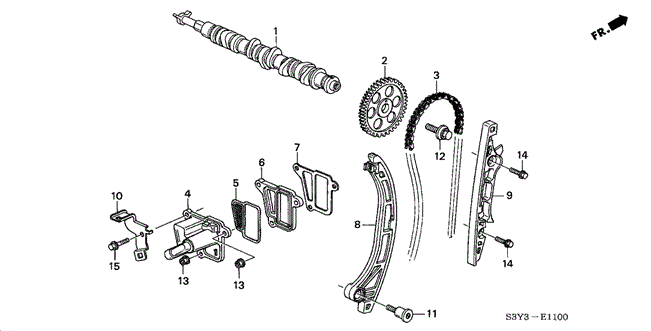 ENGINE/CAMSHAFT - CAM CHAIN for 2002 Honda INSIGHT #1