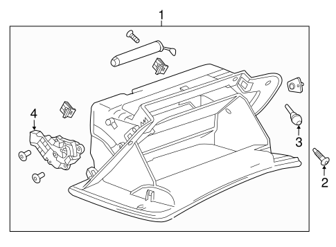 Glove Box for 2018 Cadillac Escalade ESV #0