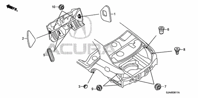 Grommet (RR.) for 2009 Acura RL #0