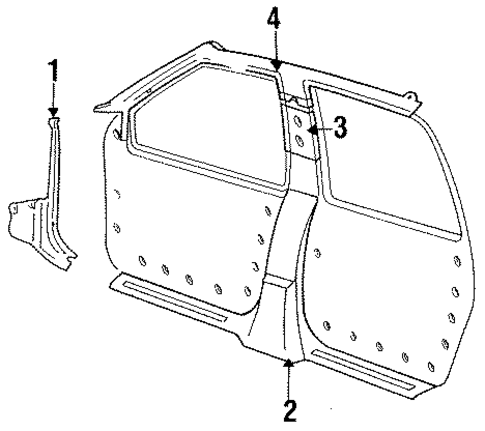Sable INTERIOR TRIM - PILLARS