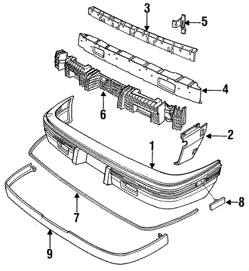 LeMans BUMPER & COMPONENTS - REAR