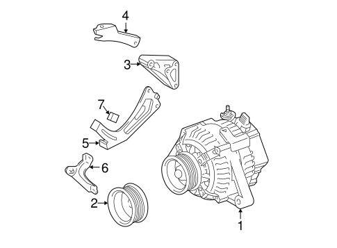 ELECTRICAL/ALTERNATOR for 2007 Toyota Highlander #1